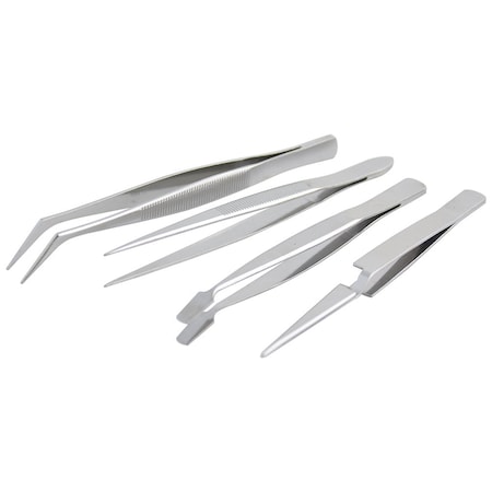 Surtek Precision tweezer set, 4 pieces 115200